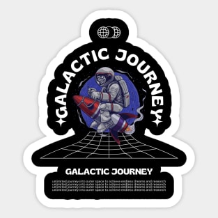 Galactic Journey t-shirt Sticker